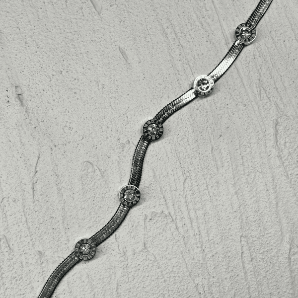 Chunky Sterling Silver Numerical Bracelet