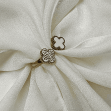 Dual Charm Clover Ring