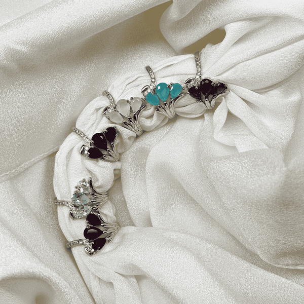 Classic Turquoise Oval Rings