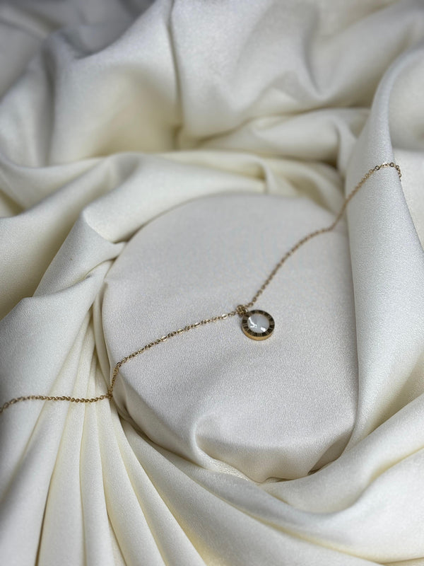 Timeless Roman Numerical Pendant