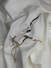 Double Chain Twisted Slab Bracelet