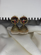 Antique Bird Gold Jhumka