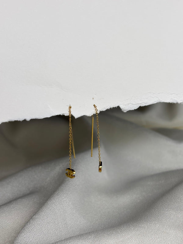 Chanel Drop Chain Earrings