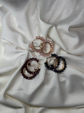Gemstone Hoop Earrings