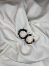 Gemstone Hoop Earrings