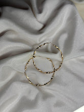 Gold Twist Hoop