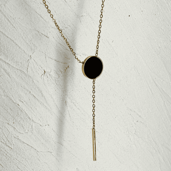 Black Orbit Stainless Steel Necklace