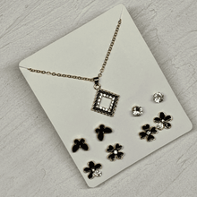 Pendant Necklace With Stud Earrings Set