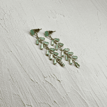 Beaded Flower Tassel Earrings