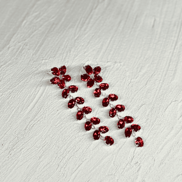 Fashion Zircon Long Tassel Earrings