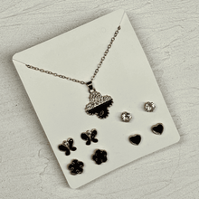 Pendant Necklace With Stud Earrings Set