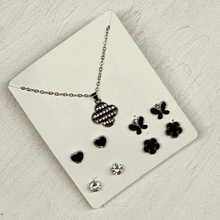Pendant Necklace With Stud Earrings Set